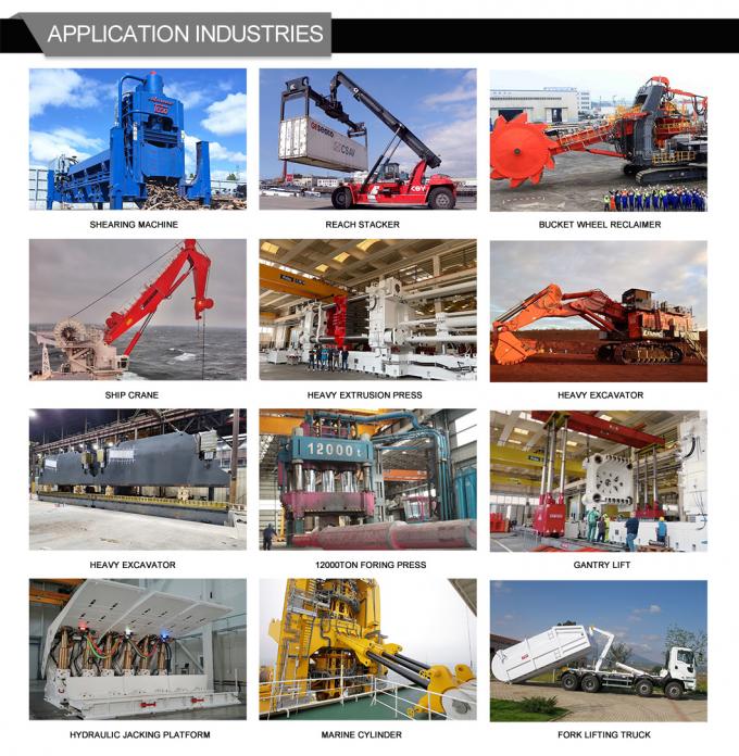 100% Druckprüfung Schraubkopf-Hydraulikzylinder für die Stahlindustrie 7