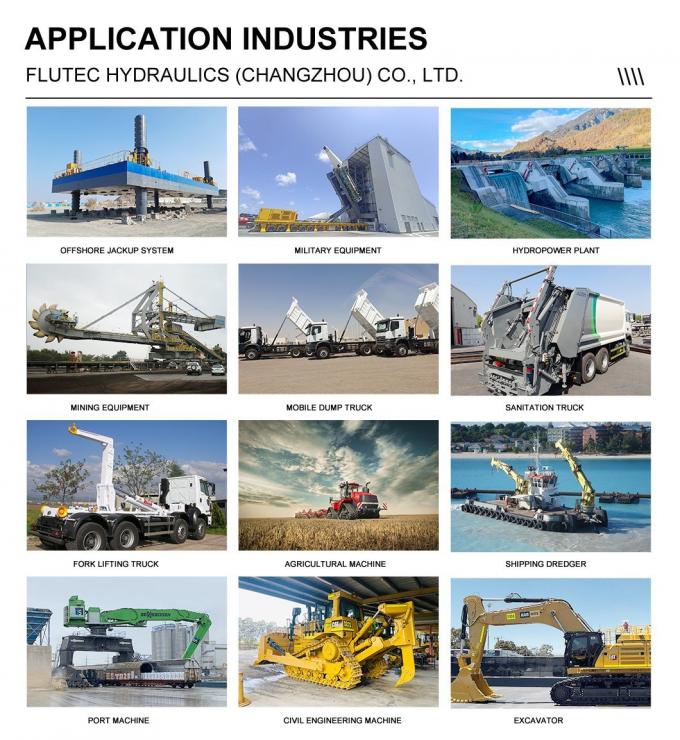 Zusammengestellte Doppelwirkende Hydraulikpresszylinder für Baumaschinen 1