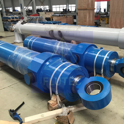 Blue Custom Mill Type Hydraulic Press Cylinder For Steel Industry Carbon Steel