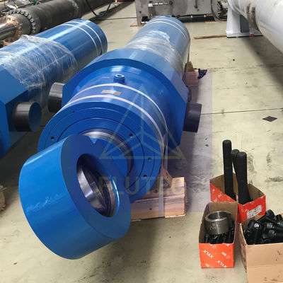 Blue Custom Mill Type Hydraulic Press Cylinder For Steel Industry Carbon Steel