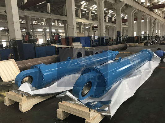 ISO9001 Custom Hydraulic Cylinders / Hydraulic Boom Cylinder For Bucket Excavator