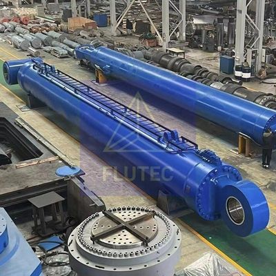 Custom Made Marine Hydraulic Cylinder Piston Type For Piling Barge