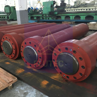 Large Bore Bolted Head Hydraulic Cylinders 400ton Plunger Hydraulic Cylinder