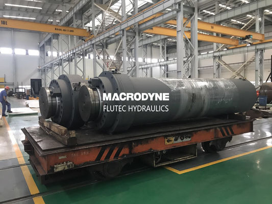Custom 1000 Ton Hydraulic Cylinder Large Bore For Shearing Machine