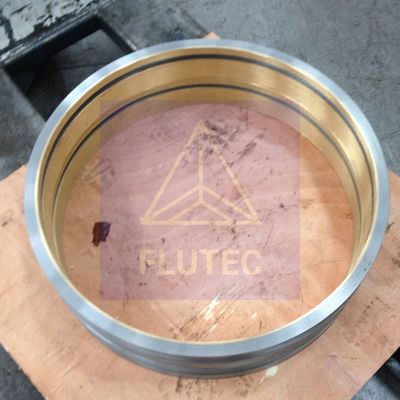 CNC Machining Custom Bronze Bushing Polishing  For Hydraulic Press Cylinder