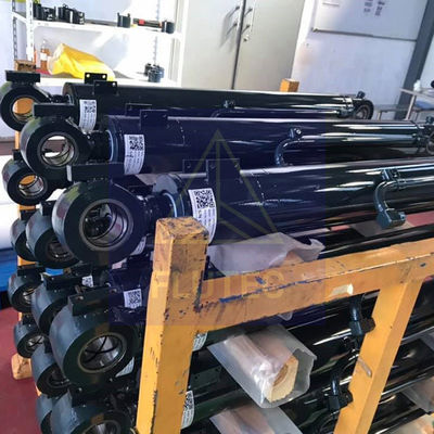 Mobile Equipment Carbon Steel Hydraulic Cylinder Double Acting Piston Type