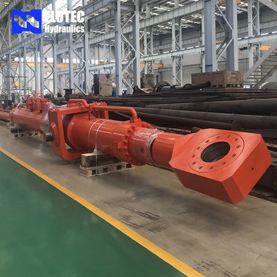 Hydraulic Cylinder For Flat Gate Of Dam With Oil Pipeline And Manifold