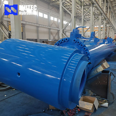 Luffing Offshore Piling Barge Marine Hydraulic Cylinder With Piston Different Surface Treatments