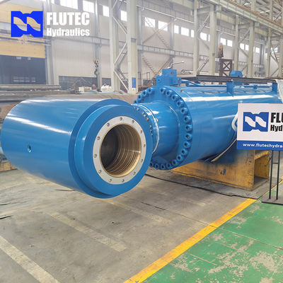 Luffing Offshore Piling Barge Marine Hydraulic Cylinder With Piston Different Surface Treatments