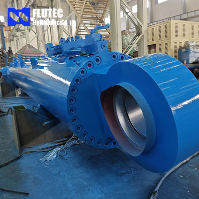 Luffing Offshore Piling Barge Marine Hydraulic Cylinder With Piston Different Surface Treatments
