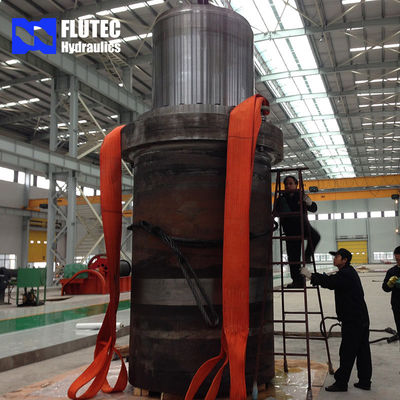 Large Plunger Large Bore Hydraulic Cylinder For 2000 Ton Press Machine Customizable