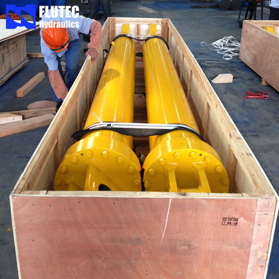 Piston 50 Ton Jacking Custom Hydraulic Cylinders Good Stability